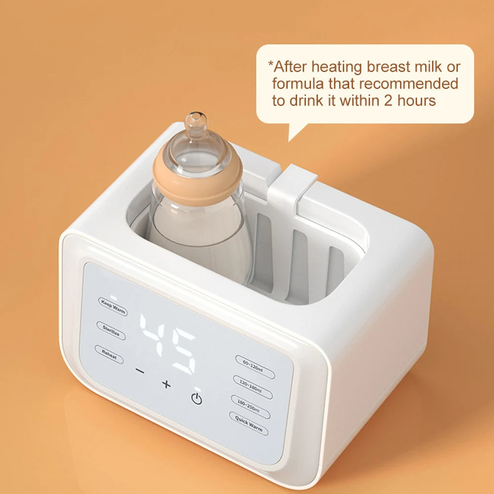 All-in-One Bottle Warmer & Sterilizer | Smart Timer for Milk & Baby Food