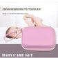 Kit de toilettage pour bébé 8 pièces – Brosse douce, peigne et coupe-ongles