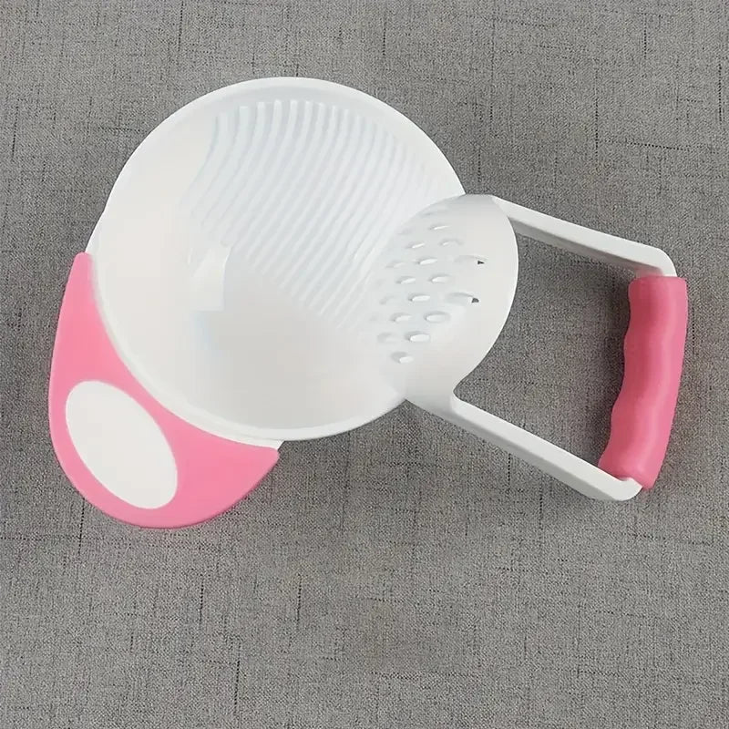 Uncharged Food Grinder – Baby Fruit Masher with Filter & Bowl