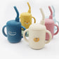 120ml Cartoon Baby Silicone Sippy Cup – BPA-Free, Leakproof Trainer Cup