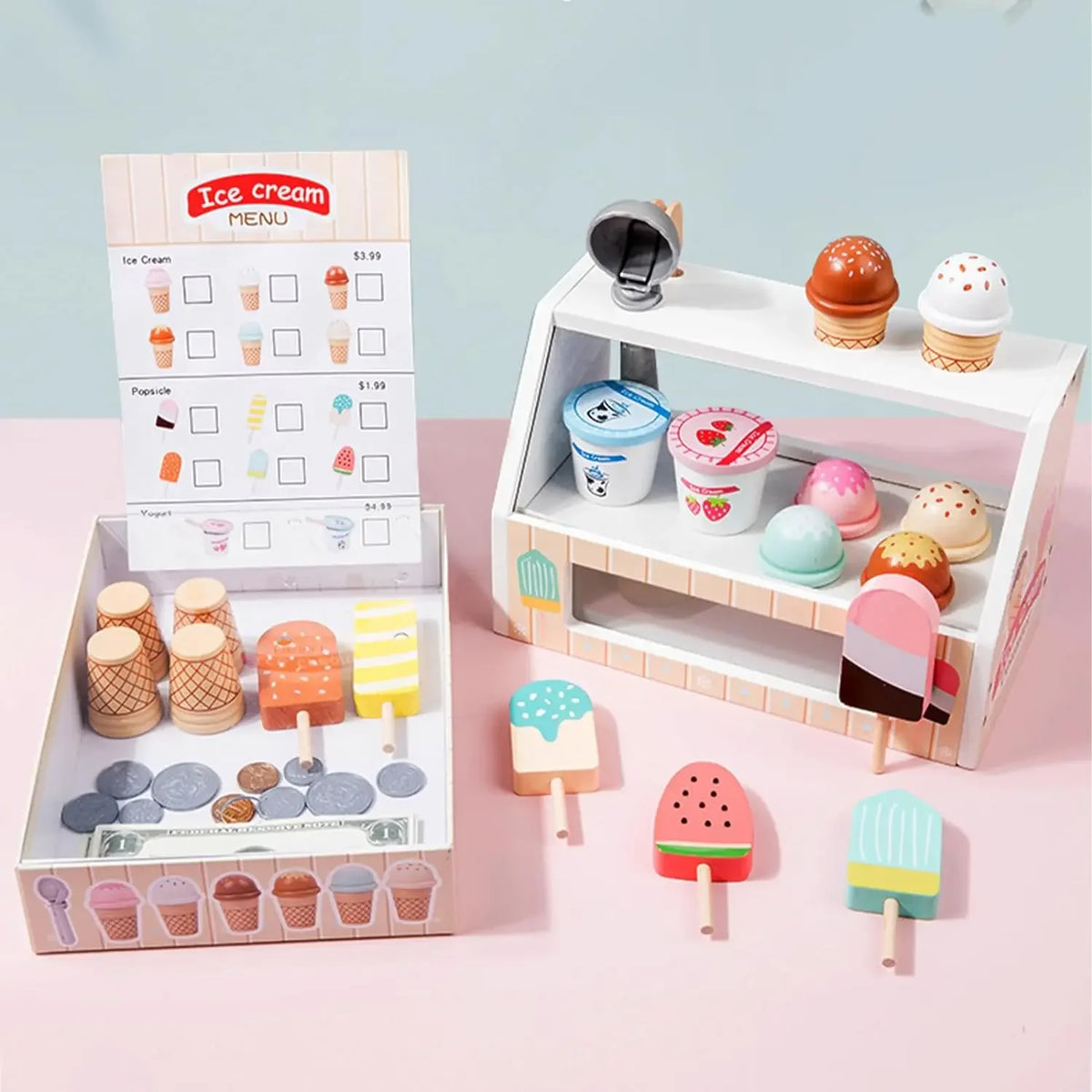 Jouet de comptoir à glaces – Ramassez, jouez et payez !