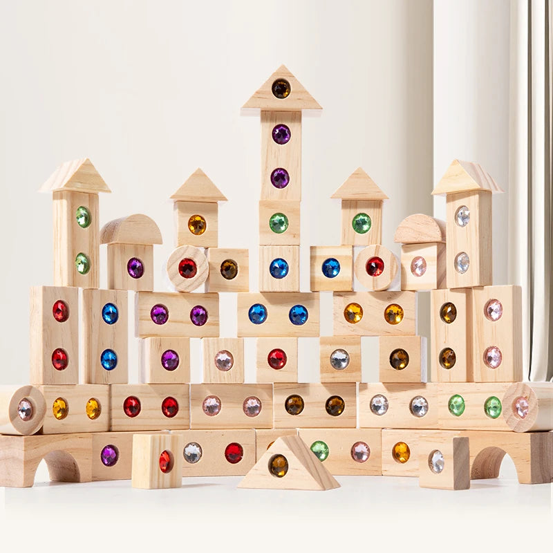 Blocs de pierres précieuses scintillantes – Le plaisir Montessori !