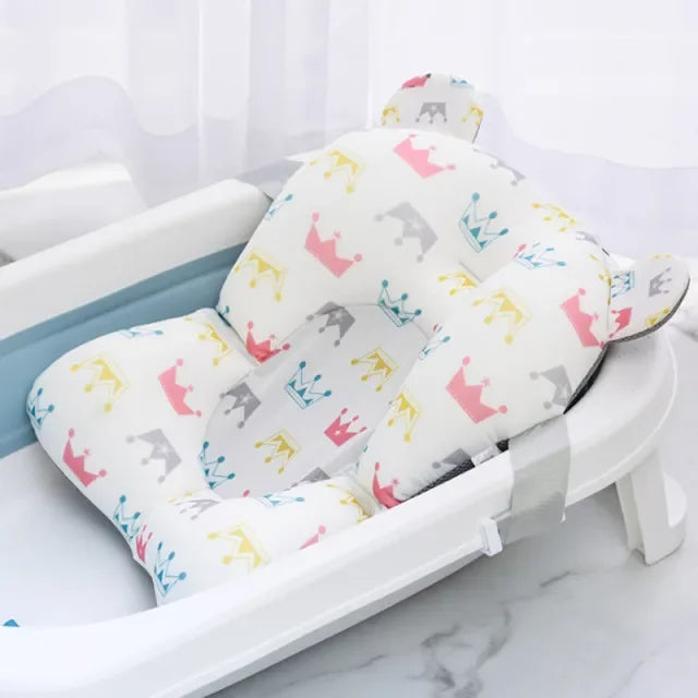 Foldable Baby Bath Seat Mat – Soft & Anti-Slip Cushion