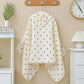 Serviette de bain bébé à capuche en coton doux – Peignoir poncho oreilles de lapin