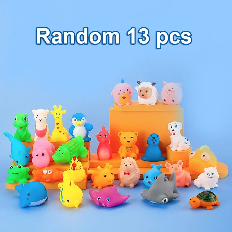 Kids Bath Play Set – Soft Rubber Swimming Toys for Toddlers
