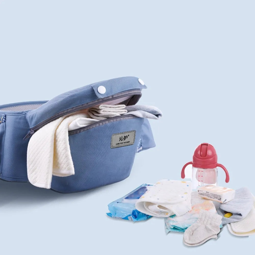 Porte-bébé ergonomique face au ventre avec assise de hanche – Idéal pour les voyages