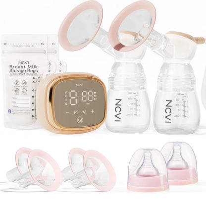 NCVI Double  Electric Breast Pump,4400mAh Battery, Low Noise