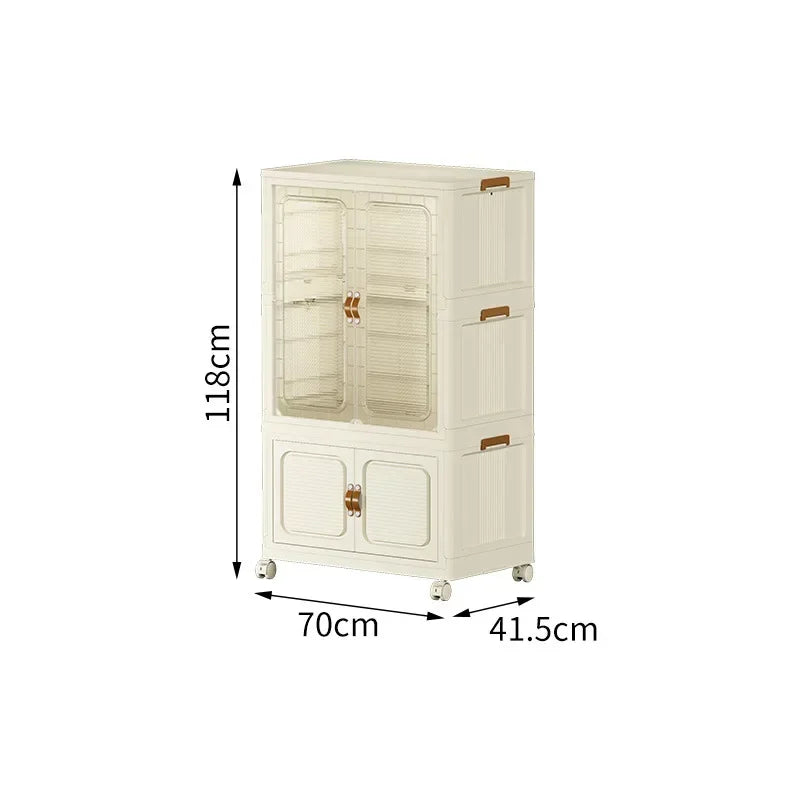Grande boîte de rangement pliable – Armoire enfant mobile