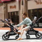 Poussette bébé 3 en 1 avec siège auto – Poussette pliable position assise et allongée