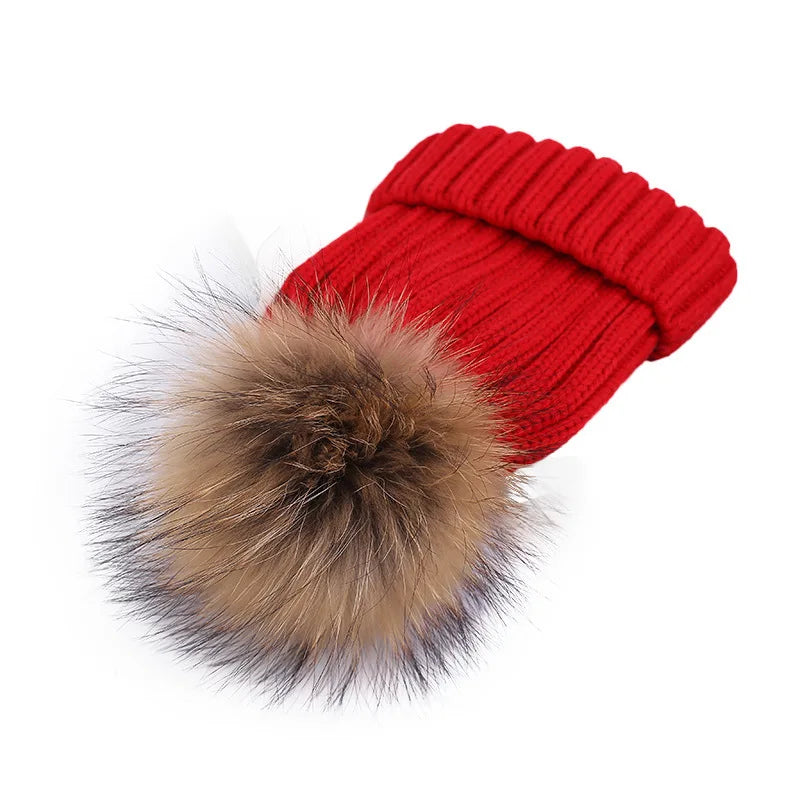 Warm Parent-Child Beanie for Kids & Babies
