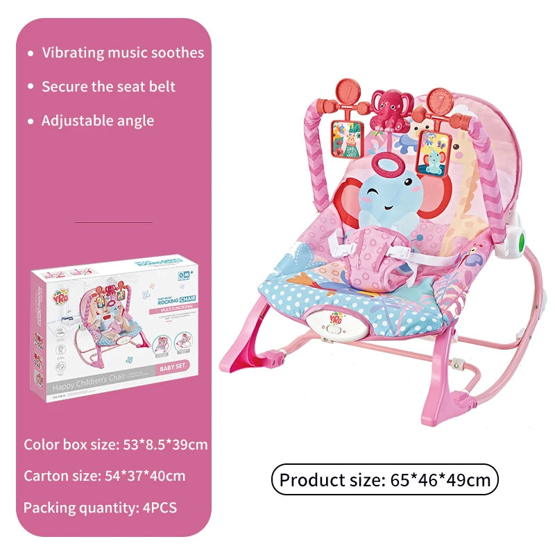 Electric Baby Cradle – Music, Vibration & Toys