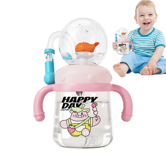 Gobelet d'apprentissage pour bébé | Biberon à paille anti-fuites de 300 ml pour garçons et filles