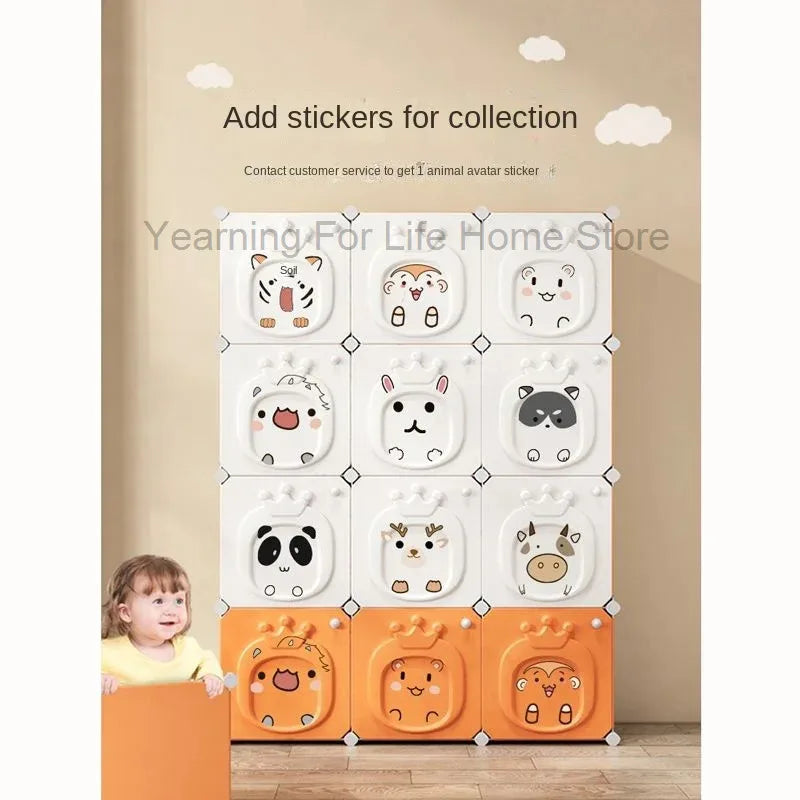 Armoire pliante – Placard bébé en plastique et rangement cubique