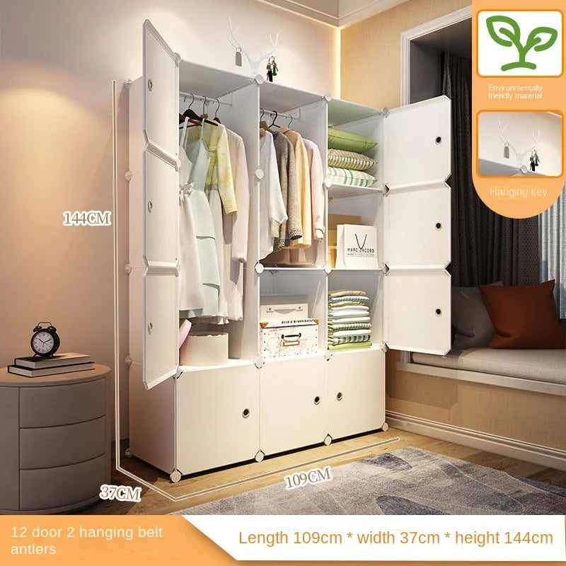 Foldable Baby Wardrobe – Plastic Closet & Cube Storage