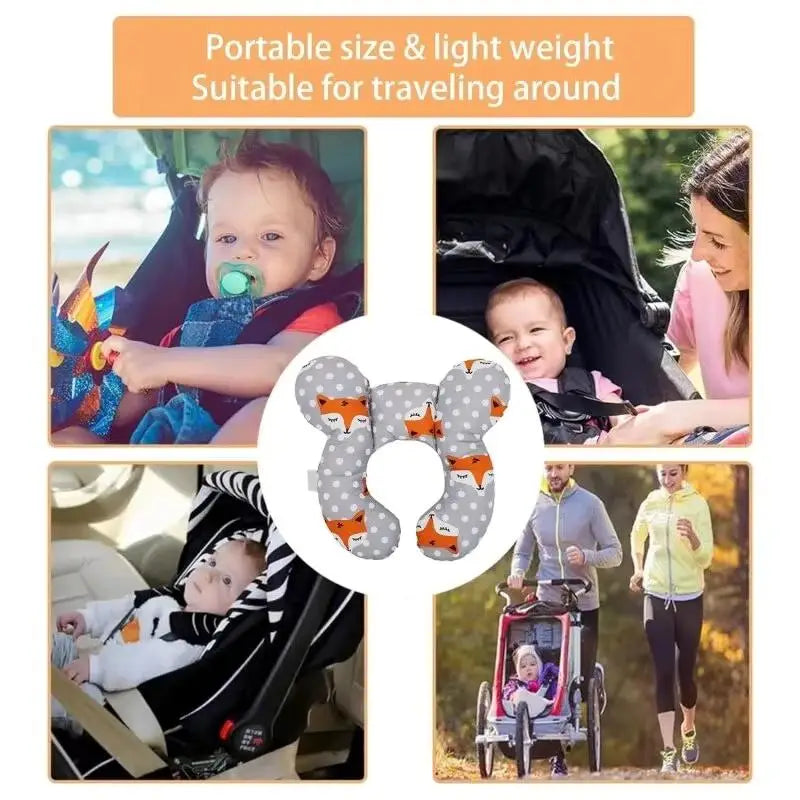 Oreiller de voyage pour enfants | Coussin doux pour la tête et la nuque de bébé