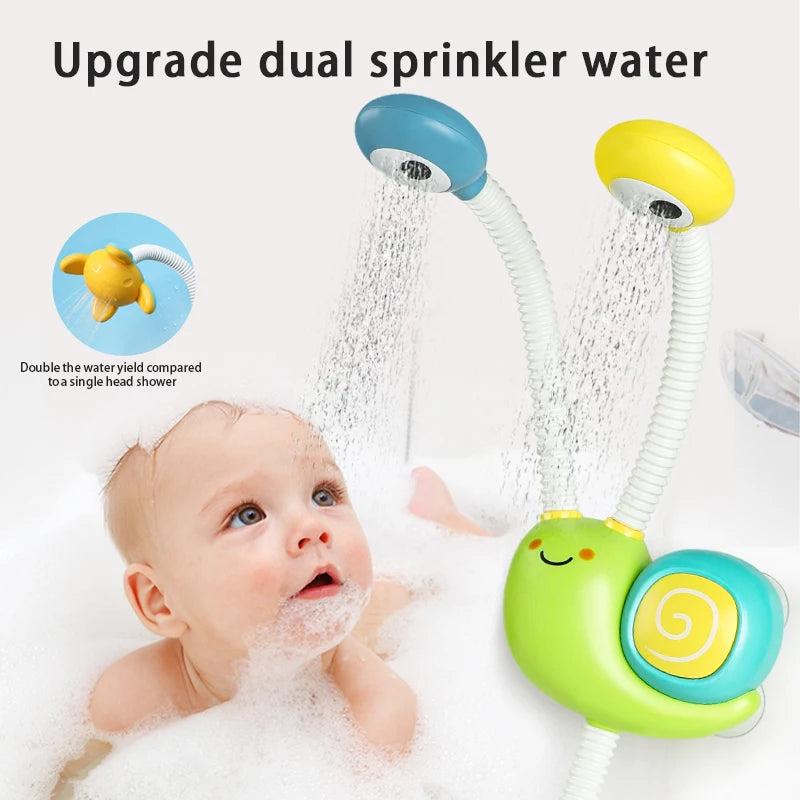 Electric Snail Bath Toy – Water Spray & Faucet Fun for Kids