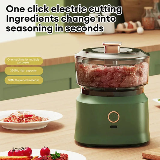 Portable Mini Food Chopper – USB Kitchen Slicer & Baby Food Mixer