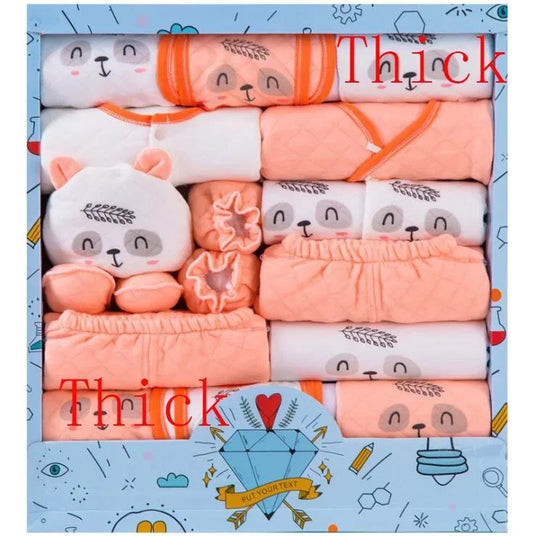 18-Piece Newborn Baby Clothing Set – Cotton Suit for Boys & Girls (0–6M)