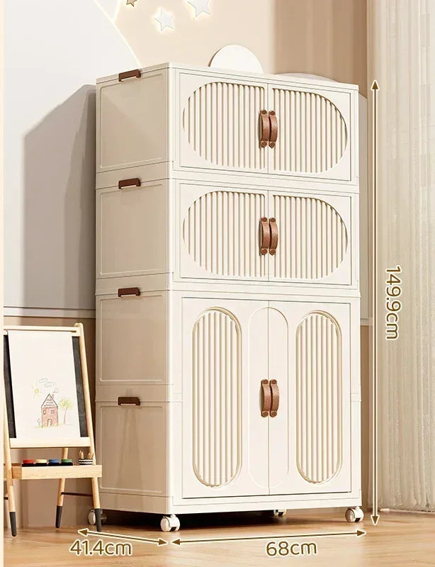 Foldable Kids Storage – Clothes & Toy Sorting Cabinet