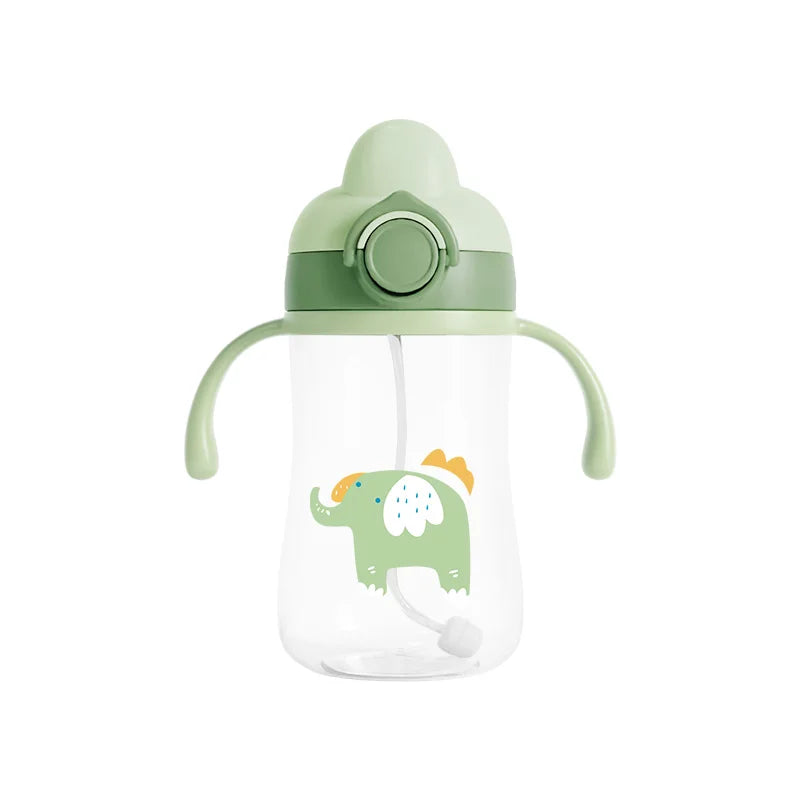 300ml Portable Baby Training Cup – Straw, BPA-Free, Learn-to-Drink Bottle