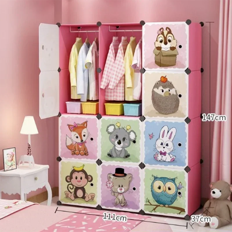 Armoire pour bébé et enfant – Rangement pour chambre de fille