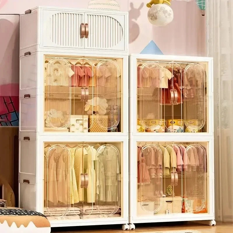 Foldable Kids Storage – Clothes & Toy Sorting Cabinet