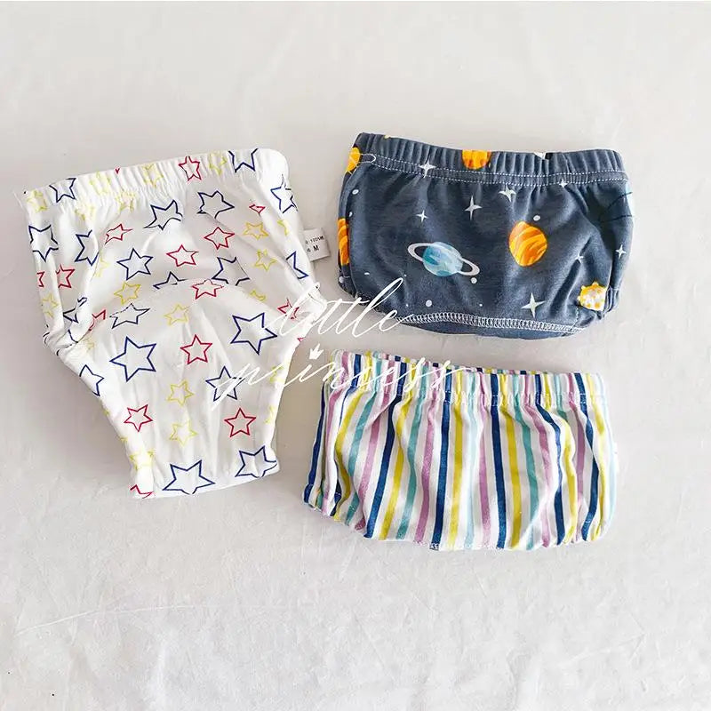 3-Pack Baby Training Pants – 6-Layer Reusable Cotton Diapers