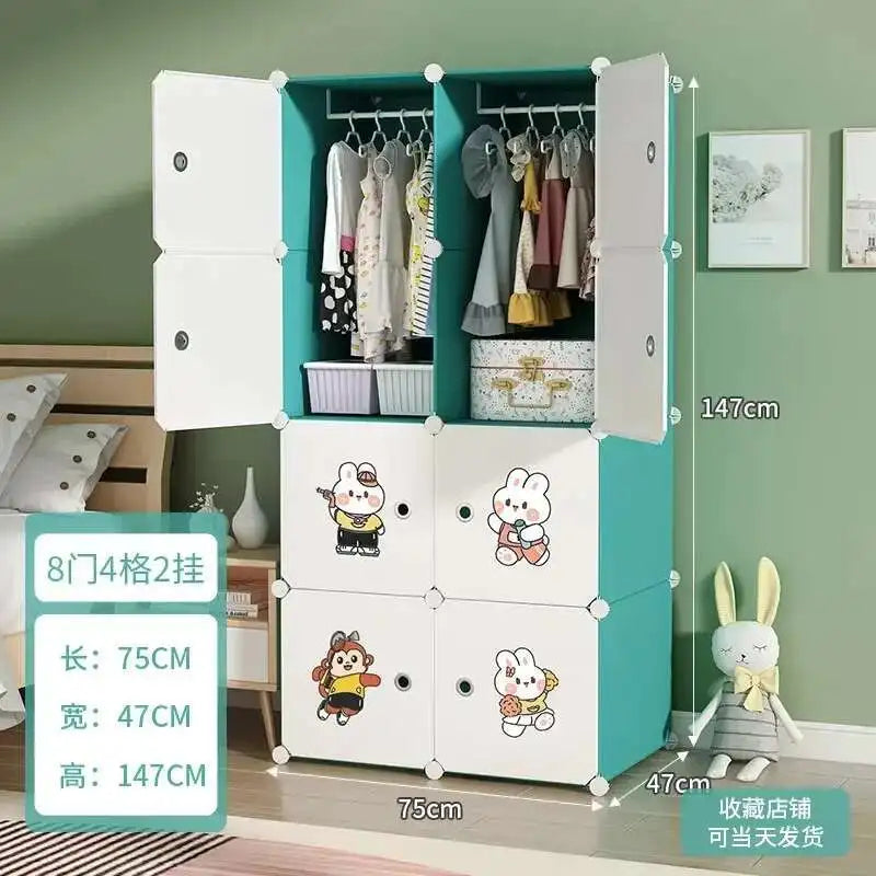Baby Storage Wardrobe – Montessori Kids Closet Organizer