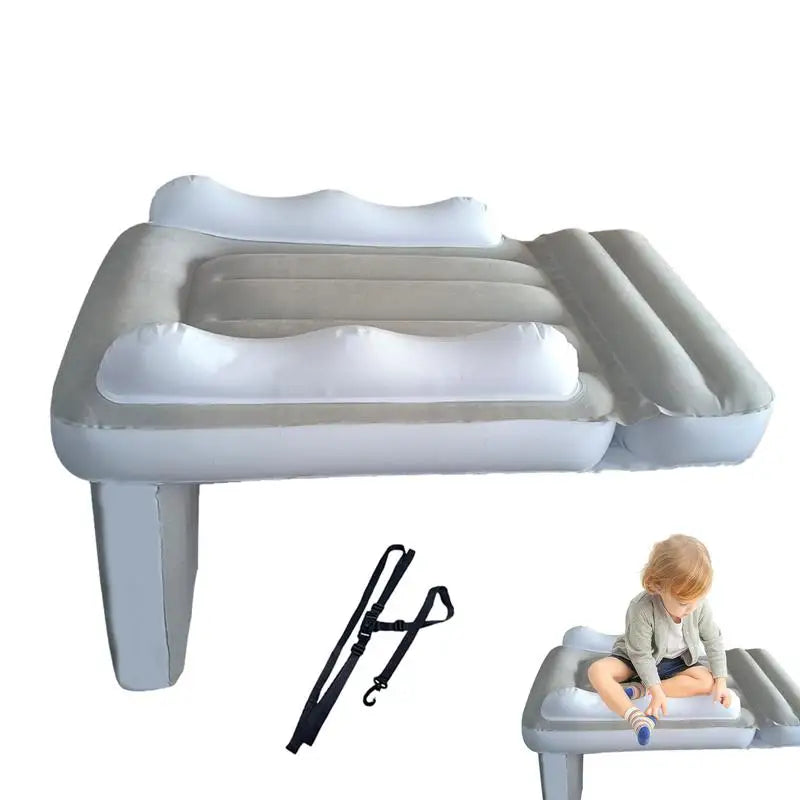 Lit d'avion portable pour tout-petits – Matelas de voyage gonflable et rallonge de siège