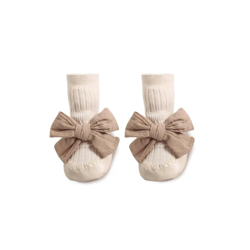 Chaussettes antidérapantes à nœud pour bébé MILANCEL