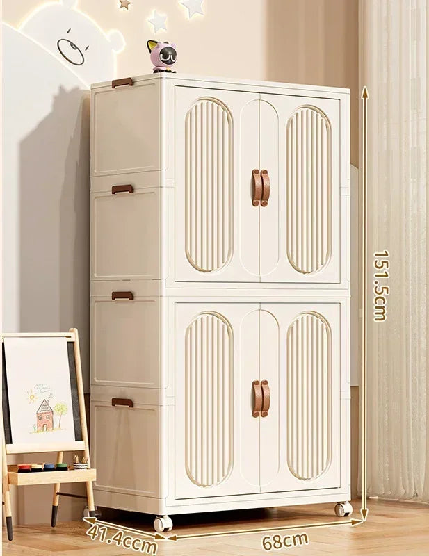 Foldable Kids Storage – Clothes & Toy Sorting Cabinet
