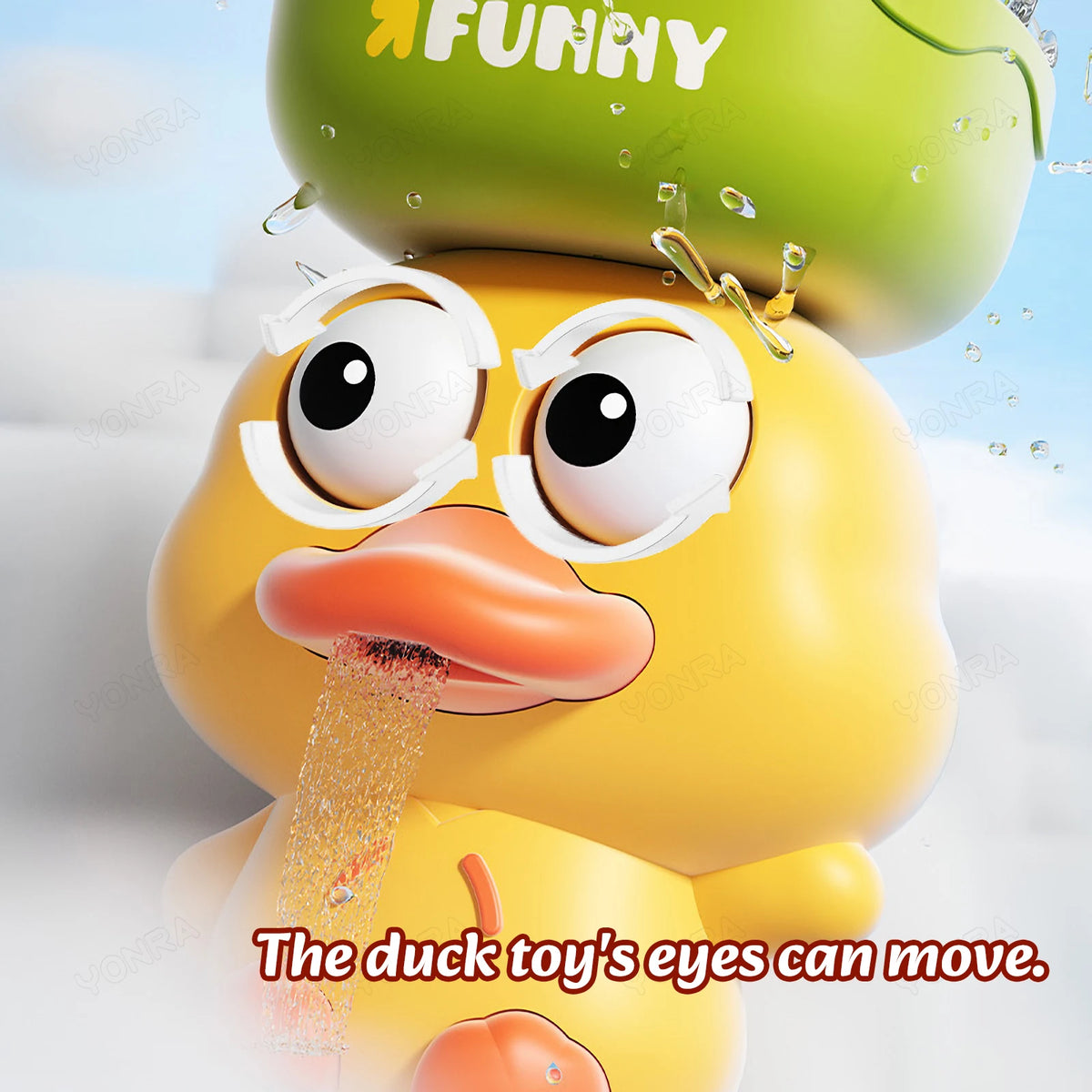 Cute Duck Bathtub Toy – Kids Shower Play Set Birthday Gift Idea