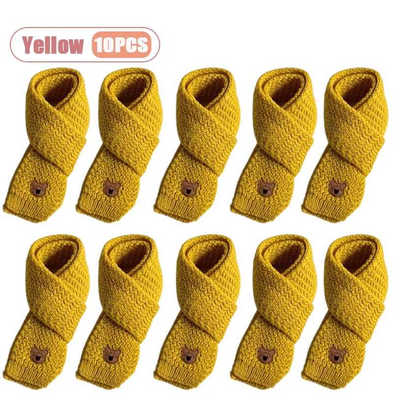 1 à 10 écharpes bébé d'hiver, cache-cou doux en maille pour garçons et filles, chaude et coupe-vent.