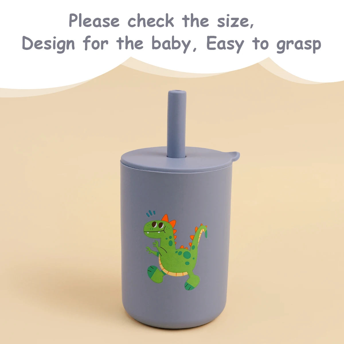 Biberon pour tout-petits – Gobelet à paille en silicone pour enfants