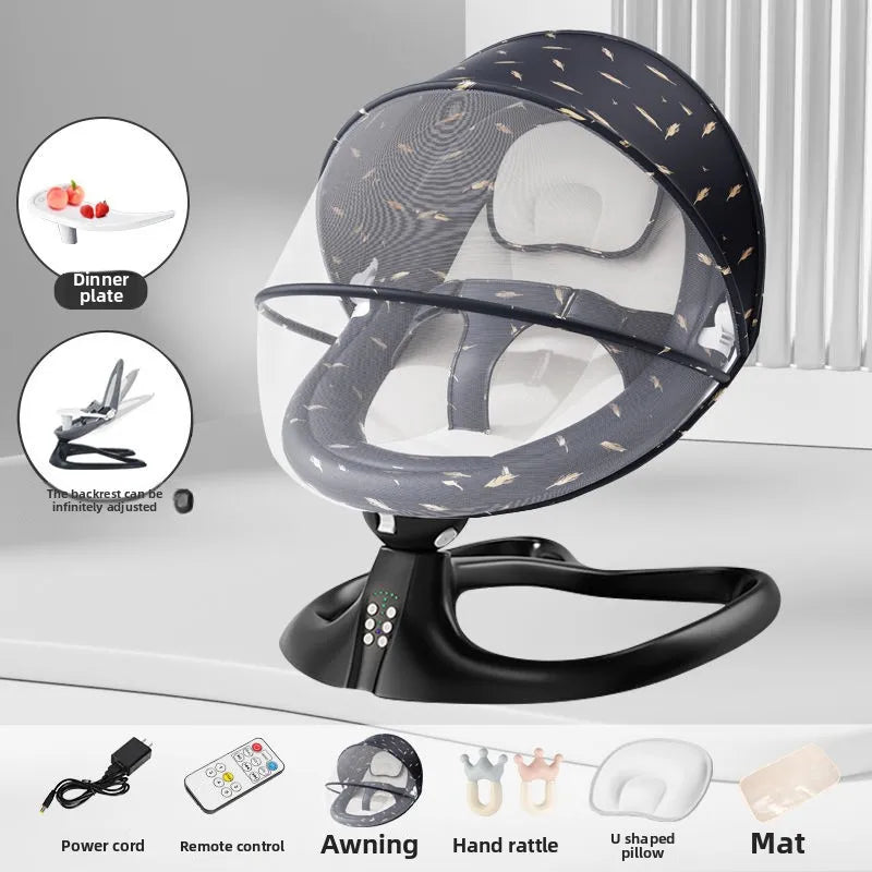 Electric Baby Swing – Soothing Cradle for Newborns