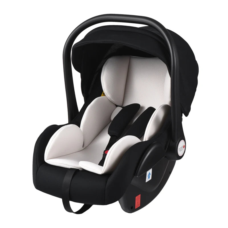 Siège auto pour bébé avec capote et poignée réglables