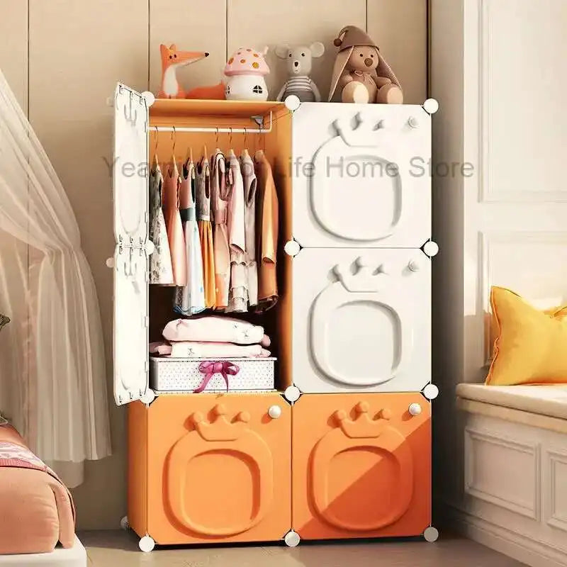 Armoire pliante – Placard bébé en plastique et rangement cubique