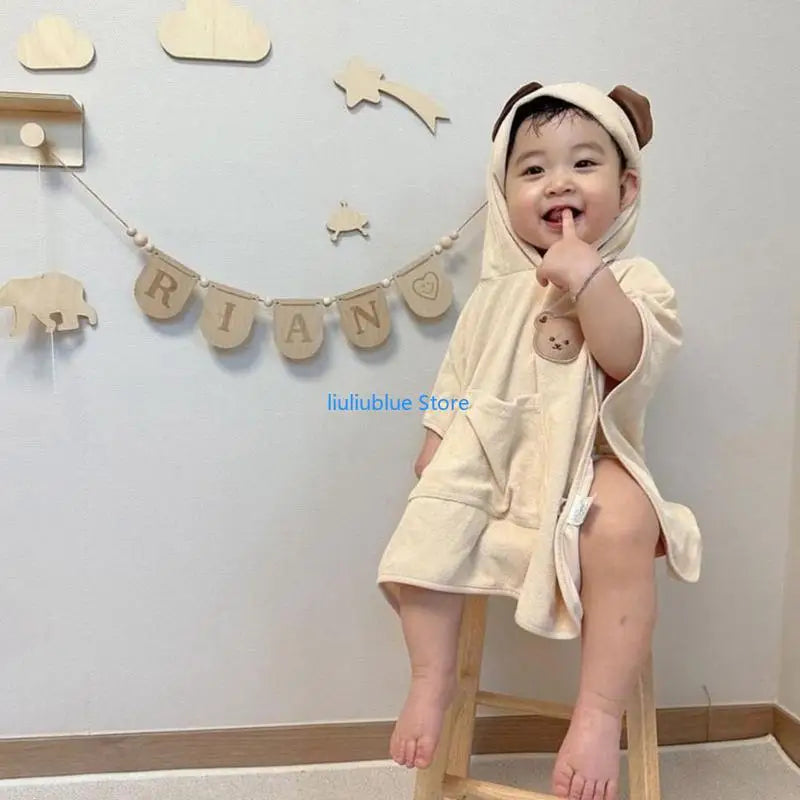 Baby Hooded Bath Towel – Soft with Bear Ears Pattern Gift (62CF)