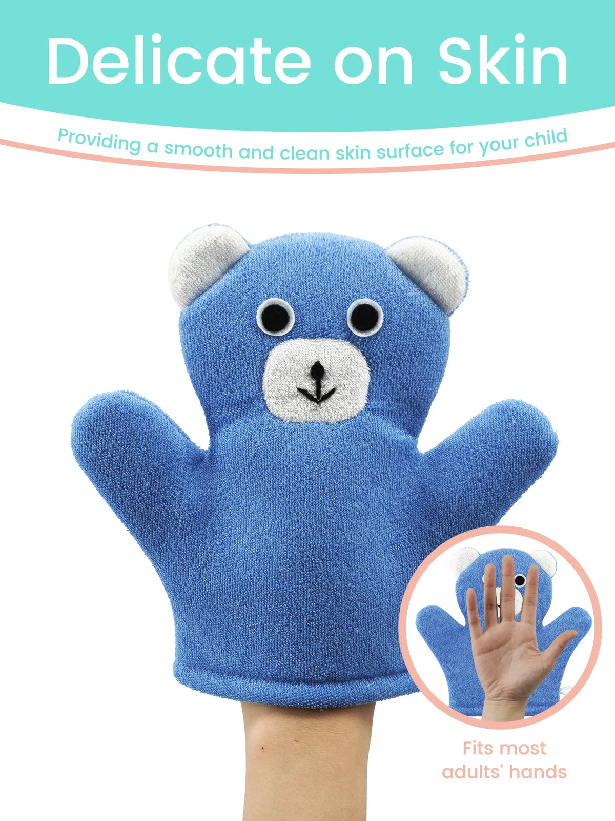 Gants de bain pour enfants à motifs de dessins animés : des moufles amusantes et divertissantes pour le bain