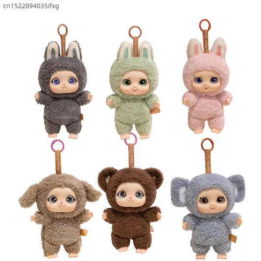 Family Animal Plush Toy – DIY Vinyl Keychain for Kids