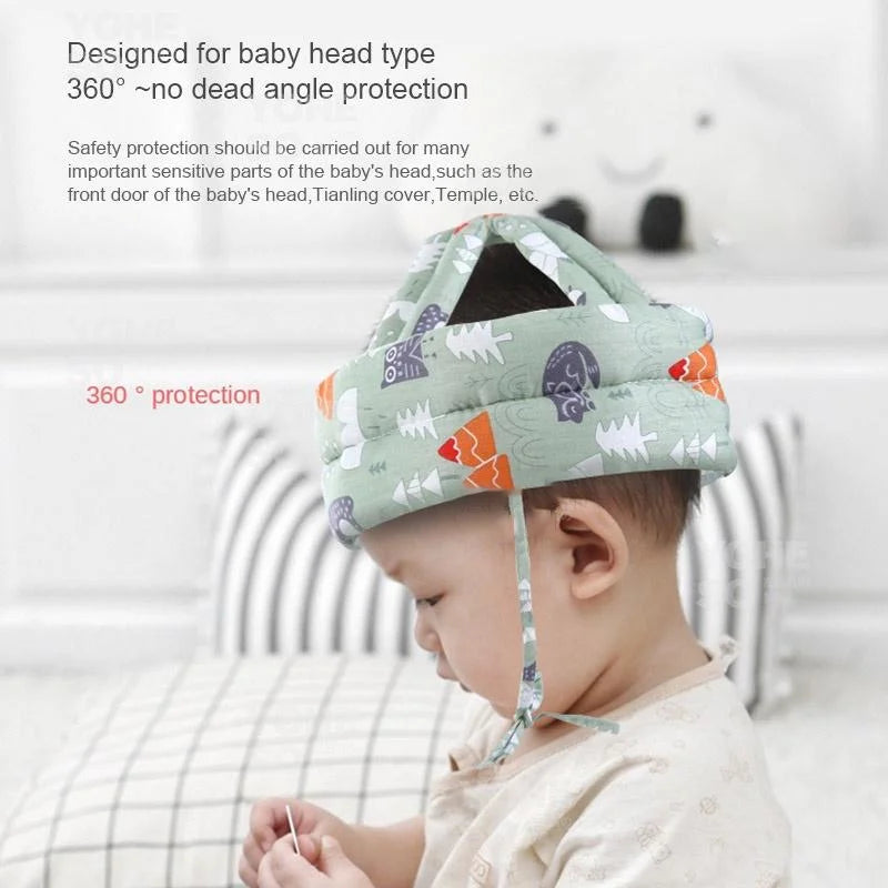 Casque de sécurité pour enfants | Protection de tête souple et ajustable pour bébé