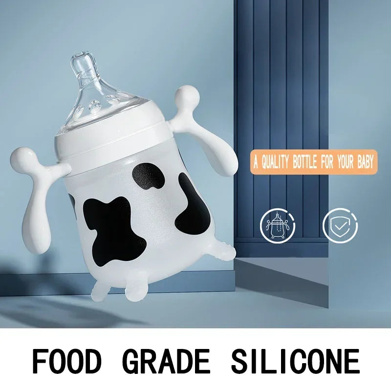 Biberon en silicone Dr.Isla – 150/250 ml, avec poignée, anti-étouffement, sans BPA
