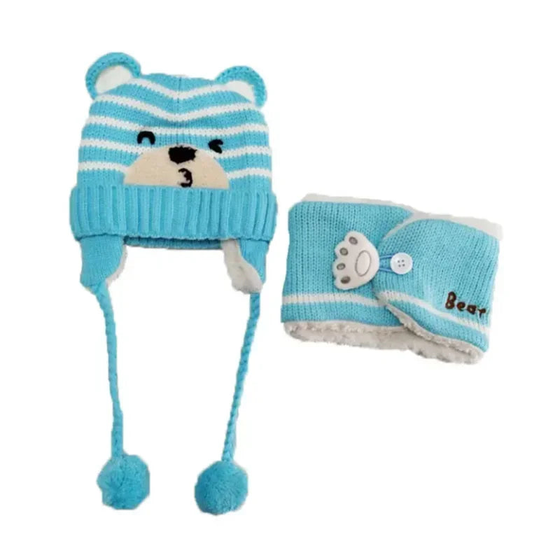 Baby Bear Knit Winter Set