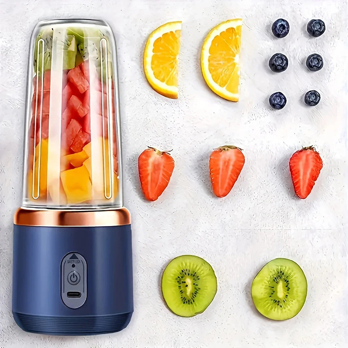 Bouteille presse-agrumes de poche – Blender et gobelet 2 en 1