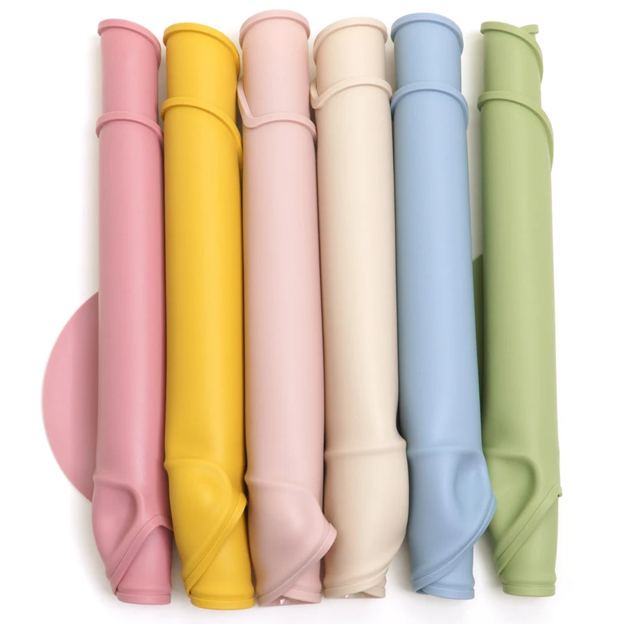 Set de table bébé en silicone antidérapant – Cadeau de naissance idéal