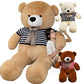 Dressed Bear Plush – Bowknot Soft Toy