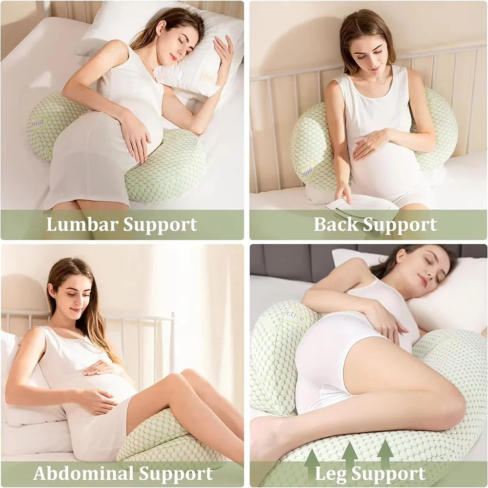 PANGDUBE Multifunctional Pregnancy & Breastfeeding Pillow – Maternity Sleep Support