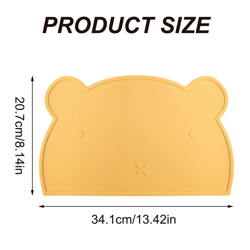 Leakproof Silicone Feeding Mat – Stay-Put Design for Toddlers