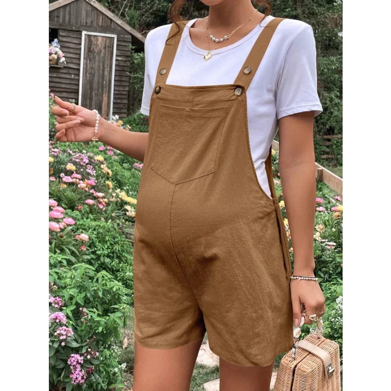 Combinaison de maternité grande taille – Combinaison d'été en coton pour femmes enceintes