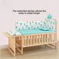 Convertible Baby Bed – Solid Wood & Adjustable Cradle